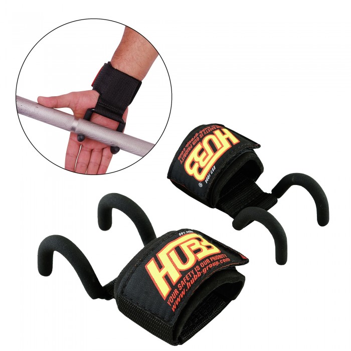 HUBB Fitness Eagle Claw Steel Hooks Gym Straps